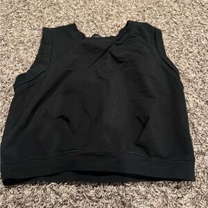 Black Sleeveless Women's Top